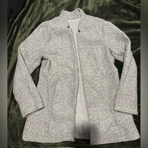 Source Unknown Gray Herringbone Blazer